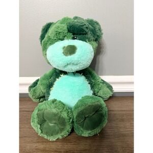 Gigglescape Plush 15" Green Frankenbear Stuffed Animal Halloween Bear